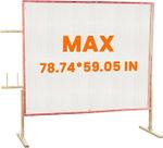Moldura para tapetes BESGEER Wooden 200 x 150 cm com kit de tufagem