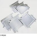 Moldura Protetor Placa Moto Aço Universal 20x17 Kit C/ 5