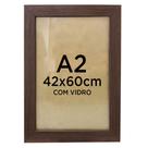 Moldura Quadro A2 42x60 Foto Poster Ilustração Com Vidro - Várias Cores