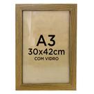 Moldura Quadro A3 30x42 Diploma Certificado Foto Com Vidro - Várias Cores