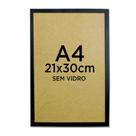 Moldura Quadro A4 21x30 Diploma Certificado Foto Sem Vidro - Várias Cores