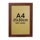 Moldura Quadro A4 21x30 Diploma Certificado Foto Sem Vidro - Várias Cores