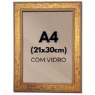 Moldura Quadro Com Vidro A4 21x30 Certificado Diploma Luxo Madeira com Detalhes em Dourado Várias Cores Verde Marfim e Ouro Nobre Moldura Quadro Com Vidro A4 21x30 Certificado Diploma Luxo Madeira com Detalhes em Dourado Várias Cores Verde Marfim e Ouro Nobre