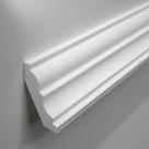 Moldura Roda Teto em EPS Anti Chamas Com Acabamento Acetinado Premium Kit ZD10