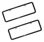 Moldura Suporte Para Placa De Carro Preta 365x120mm