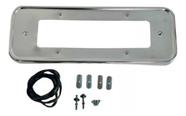 Moldura Suporte Placa Fusca Traseira Cromada Até Modelo 1969