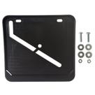 Moldura Suporte Placa Moto Modelo Grande Preto ( Nova Placa)