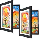 Molduras de arte moldura artística infantil cratth, pacote com 2 unidades de 8,5 x 11 polegadas