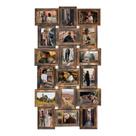 Molduras de colagem J.M.Deco para decoração de parede, conjunto de molduras para retratos de amigos e família para reunião de 18 aberturas, colagem de molduras de fotos 4x6 para sala de estar e quarto, colagem de quebra-cabeças de galeria, pendurada na parede, dourada