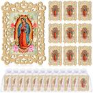 Molduras de madeira Nossa Senhora de Guadalupe 12 peças Quelay