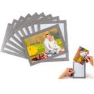 Molduras magnéticas para fotos STTMGN Sliver-Grey Border, pacote com 10 unidades 4x6