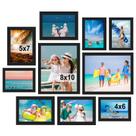 Molduras para fotos, colagem, decoração de parede, BESCRCL, pacote com 10, preto