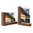 Molduras para fotos Lavezee 4x6, conjunto de 2 molduras rústicas em forma de L