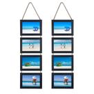 Molduras para fotos Lavezee Hanging Collage 4x6, conjunto de 2 pretas