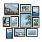 Molduras para fotos TWING Collage de parede/mesa, pacote com 10 unidades pretas