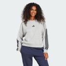 Moletom Adidas 3 Stripes Feminino Cinza Moletom Adidas 3 Stripes Feminino Cinza