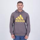 Moletom Adidas Big Logo Com Capuz Cinza