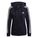 Moletom adidas feminino com capuz e ziper essentials 3-stripes gl0804