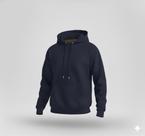 Moletom Azul Liso Moderno Confortável Frio Tecido Flanelado