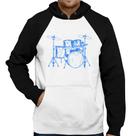 Moletom Bateria Música (azul) - Foca na Moda Moletom Bateria Música (azul) - Foca na Moda