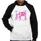 Moletom Bateria Música (rosa) - Foca na Moda Moletom Bateria Música (rosa) - Foca na Moda