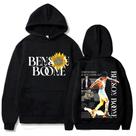 Moletom BAWHOCOS Benson Boone Merch Hoodie World Tour Fashion Pulôver com capuz, roupas para fãs, roupas para mulheres e homens (S, preto, pequeno)