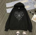 Moletom Blusa Canguru Teia De Aranha Coração