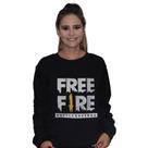 Moletom Blusa Casaco de Inverno Bordado Unissex Free Fire