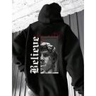 Moletom Blusa De Frio Casaco Canguru Flanelado Believe Escultura Streetwear Moletom Blusa De Frio Casaco Canguru Flanelado Believe Escultura Streetwear