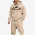 Moletom Blusa De Frio Los Angeles CA Com Capuz Bolso Canguru Malha Quentinho 100% Algodão