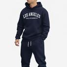 Moletom Blusa De Frio Los Angeles CA Com Capuz Bolso Canguru Malha Quentinho 100% Algodão