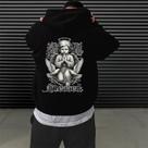 Moletom Blusa De Frio Masculina Inverno Streetwear Anjo Arcanjo Urban life Canguru Estampada