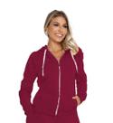 Moletom Blusa Feminino Flanelado Com Zíper e Capuz Moletom Blusa Feminino Flanelado Com Zíper e Capuz