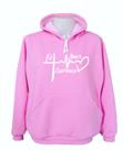 Moletom Blusa Frio Feminino Casaco Capuz Amor Fé Esperança