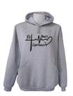 Moletom Blusa Frio Feminino Casaco Capuz Amor Fé Esperança