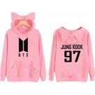 Moletom Blusa Infantil Orelhinha BTS jung Kook 97 cantor musica pop