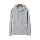 Moletom bordado de manga comprida, bolso, tendência da moda, outono