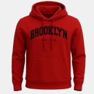 Moletom Brooklyn Canguru Blusa De Frio Streetwear Bolso E Capuz Moleton Inverno Masculino e Feminino