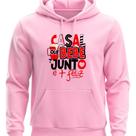 Moletom Canguru Com capoz Estampado Casal que Bebe Junto