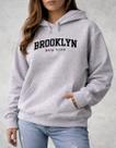 Moletom Canguru Estampado Brooklyn Feminino Quentinho Frio Moletom Canguru Estampado Brooklyn Feminino Quentinho Frio