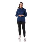 Moletom Canguru Feminino Azul Marinho com Capuz