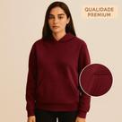 Moletom Canguru Feminino Grosso Peluciado Para Frio