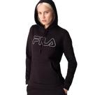 Moletom Canguru Fila com Capuz Feminino Basic Outline Preto