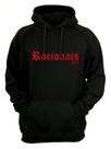 Moletom Canguru Flanelado Unissex Racionais Mc's RAP Moda Vintage Blusa de Frio Novidade