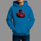 Moletom Canguru Infantil Algodão Casual Estiloso Tecido Macio Bike Mont