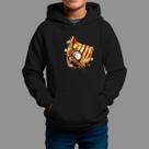 Moletom Canguru Infantil Algodão Casual Moda De Rua Inverno Blusa De Frio Tecido Macio Baisebol