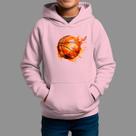 Moletom Canguru Infantil Algodão Casual Moda De Rua Tecido Macio Basquete Fire Moletom Canguru Infantil Algodão Casual Moda De Rua Tecido Macio Basquete Fire