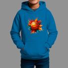 Moletom Canguru Infantil Algodão Moda De Rua Inverno Blusa De Frio Tecido Macio Basquete fund