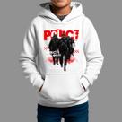 Moletom Canguru Infantil Basico Masculino Casual Estiloso Tecido Macio Police