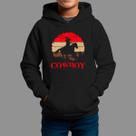Moletom Canguru Infantil Basico Masculino Casual Moda Country Inverno Capuz e Bolso Tecido Macio Cowboy Laço Moletom Canguru Infantil Basico Masculino Casual Moda Country Inverno Capuz e Bolso Tecido Macio Cowboy Laço